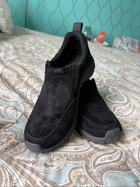 Cabelas Suede Clogs Womens  Casual Comfort Trail Mule Black Slip On - Size 9